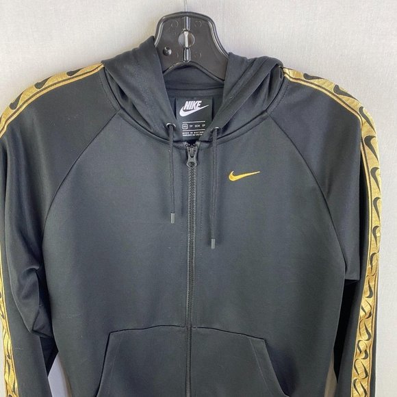 NIKE Black and Gold Hoodie - Picture 2 of 7